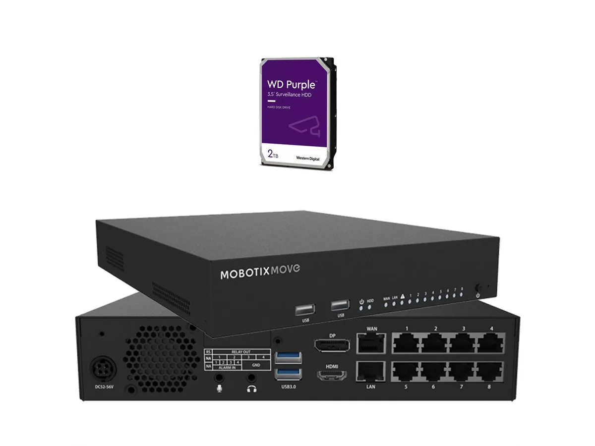 Mobotix Komplett-Set NVR NVR 8CH / HDD 2TB